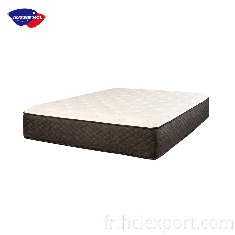 Aussie Factory Memory Pocket Pocket Spring Mattress King Double Inch Full Inch Roulé dans un matelas en mousse à ressort de boîte